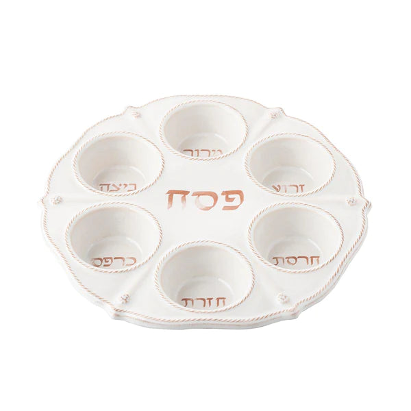 Berry & Thread Seder Plate - Whitewash