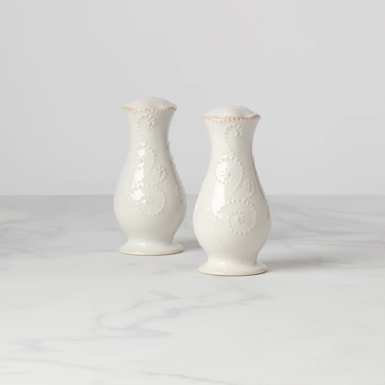 French Perle Tall Salt & Pepper Set