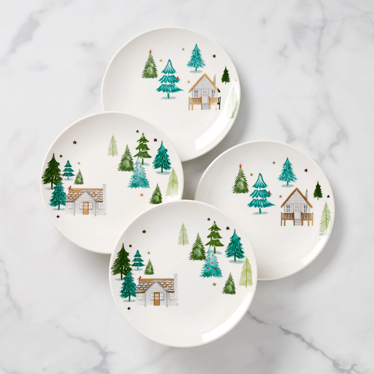 Balsam Lane 4-piece Accent Plate Set