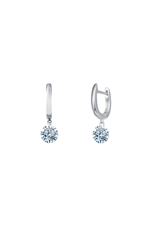 3 CTW Frameless Drop Solitaire Earrings