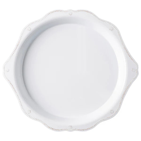 Berry & Thread Melamine 17" Round Platter - Whitewash