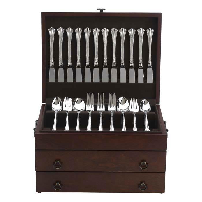 Bristol Grande Flatware Chest, Mahogany