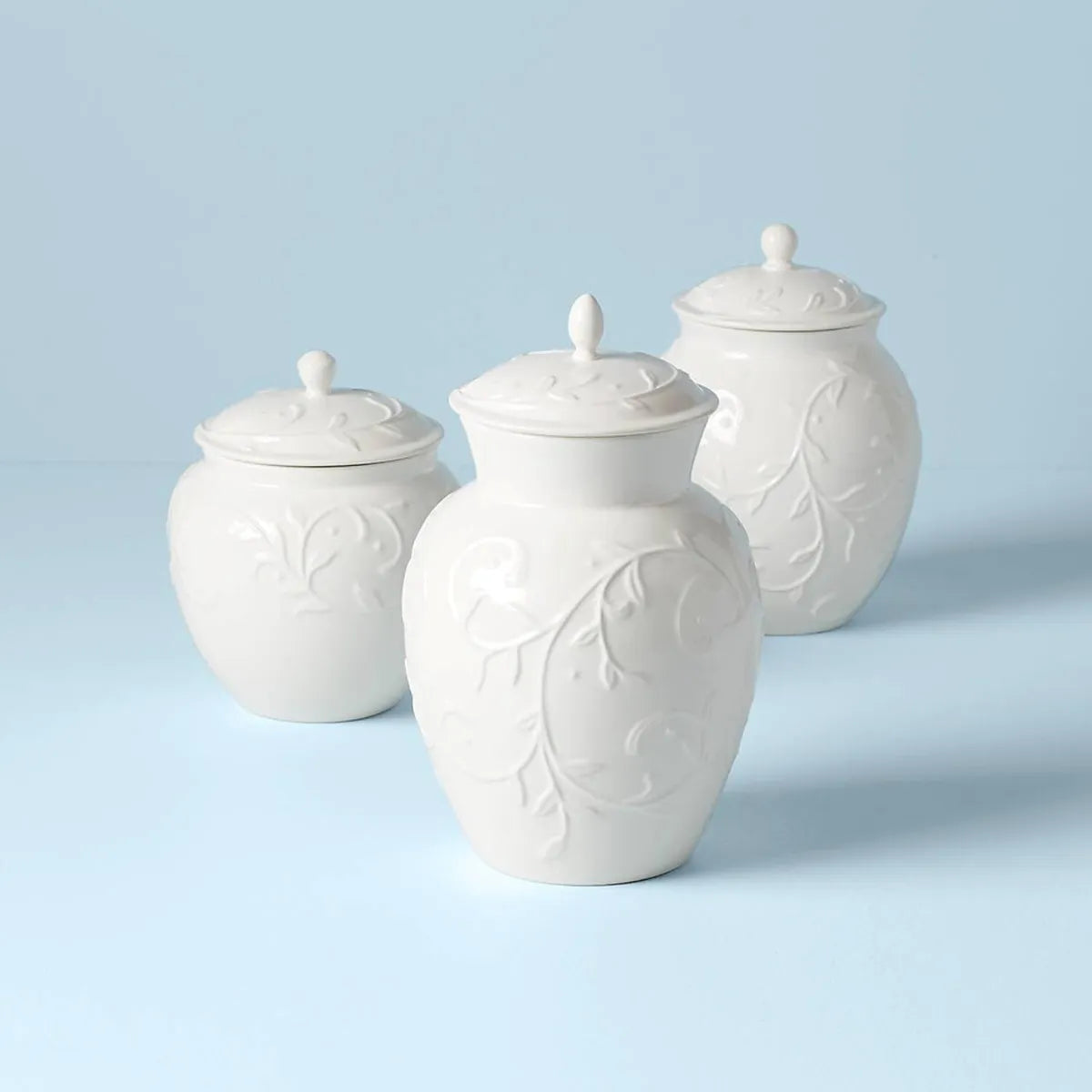 Opal Innocence Carved 3-piece Canister Set