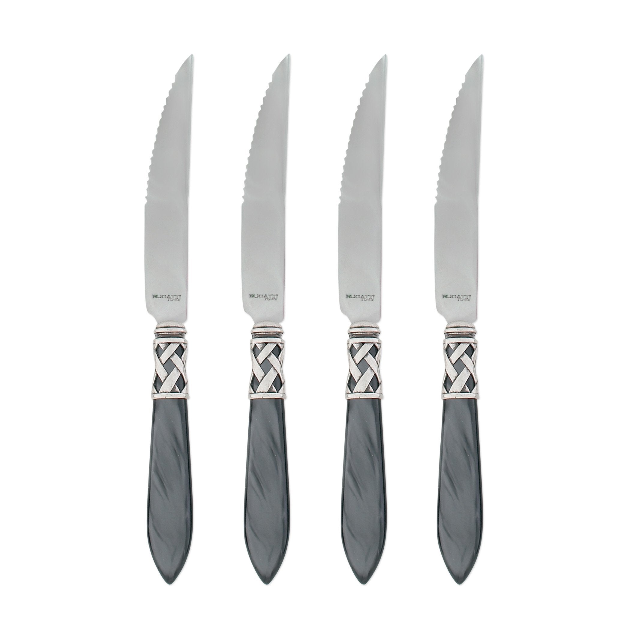 Aladdin Antique Charcoal Steak Knives - Set of 4