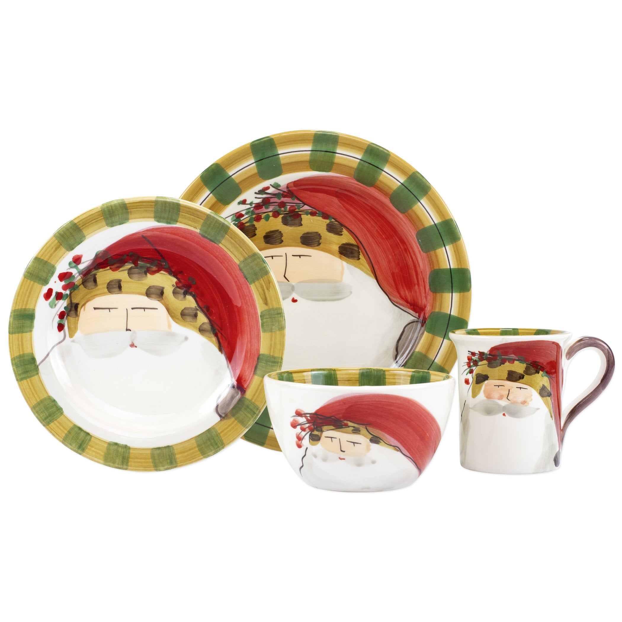 Old St. Nick Animal Hat Four-Piece Place Setting